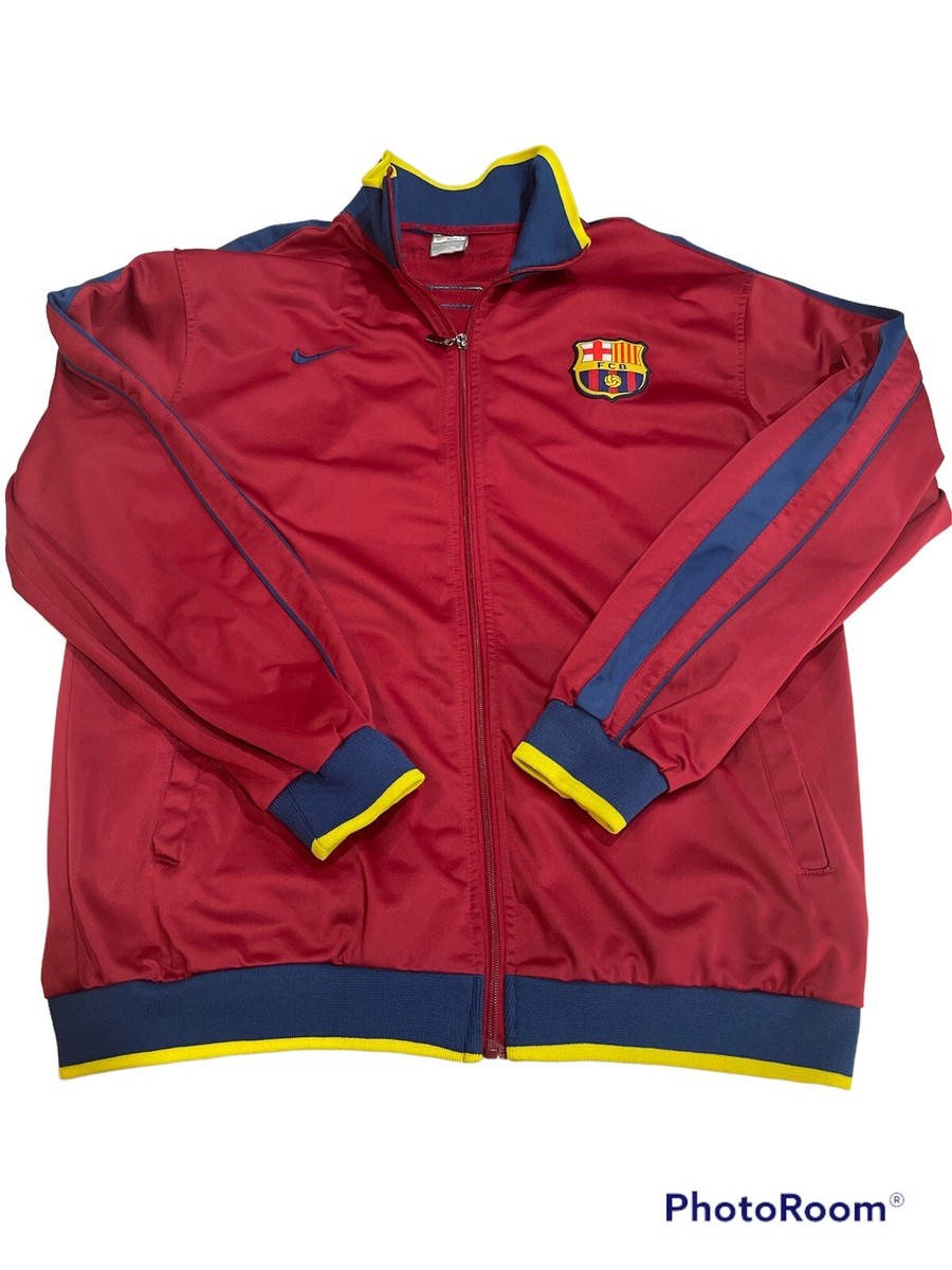 Preowned Nike FC Barcelona Soccer Jacket Size Large R3 | eBay