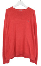 GANT Jumper Men's 3XL Tight Knit Crew Neck Pullover Red Logo
