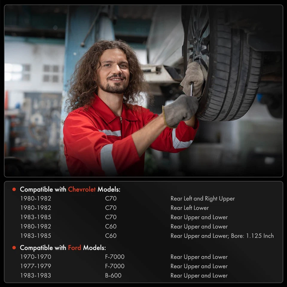 Cilindro de rueda de freno de tambor superior e inferior trasero para Chevy C60 C70 Ford F-700 GMC Foto 2 de 4