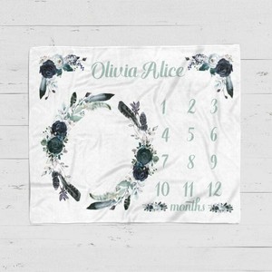 girl milestone blanket