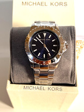 MICHAEL KORS MK9079 EVEREST Silver-Tone S/Steel Men's Watch BNWT Gift Box 225