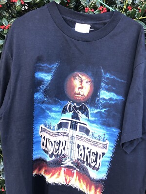 SOF TEE 90s USA製 WWF UNDERTAKER Tシャツ XL The Undertaker Vintage T-Shirt WWF Tag 90's Wrestling To Hell And