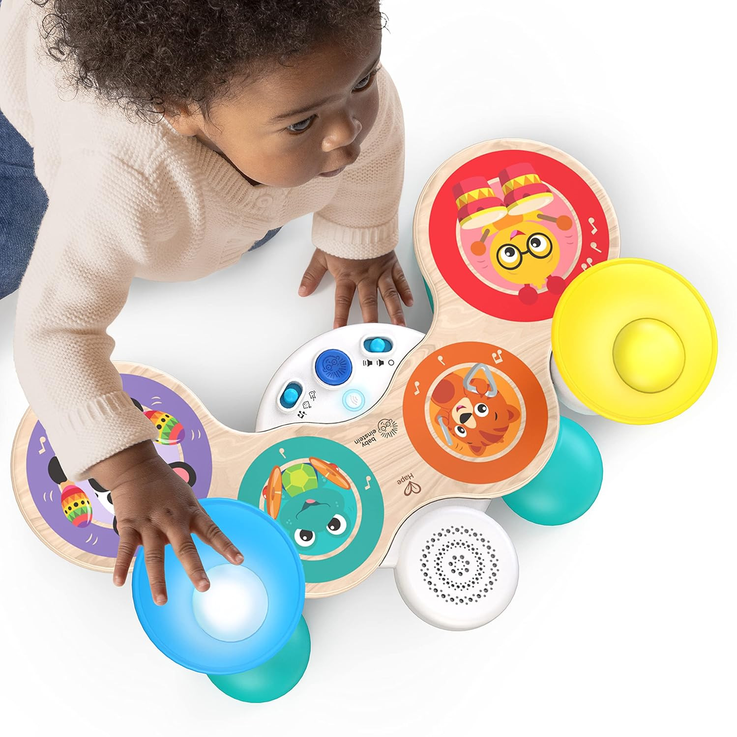 Baby Einstein Together in Tune Drums Wooden Musical Toy 12 Months Plus