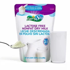 DairySky Lactose free nonfat dry milk  Powder 24oz- Milk with Protein 30% off