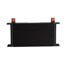 Universal Aluminum Engine Transmission Oil Cooler Black 19 Row