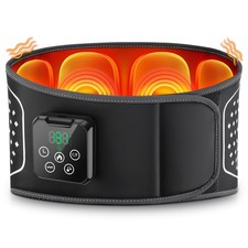 Lower Back Massager with Heat,Heating Pad for Back with Auto-Inflatable Massa...