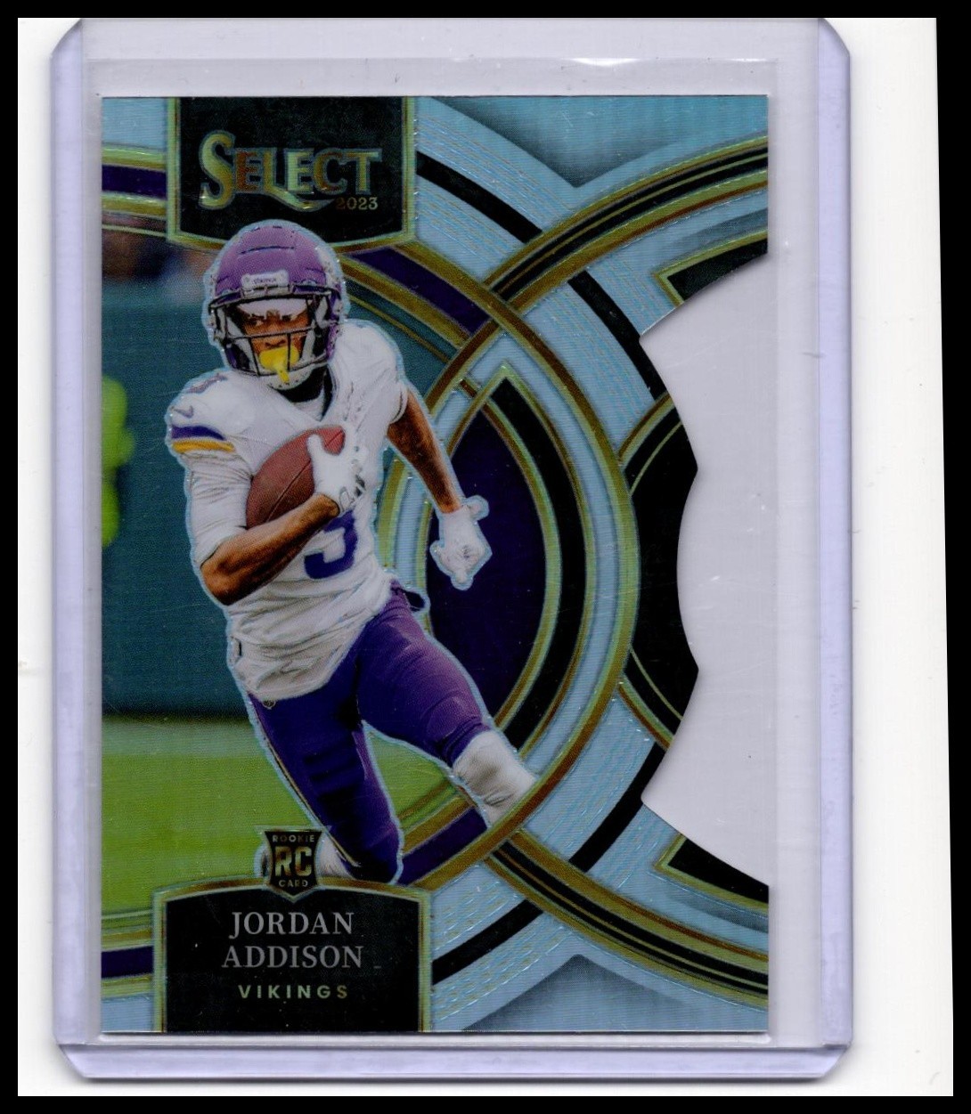 2023 Select - JORDAN ADDISON - Silver Die Cut Premier Level - Vikings RC #194