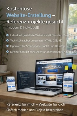 Kostenlose Website-Erstellung zum Portfolio-Aufbau (modern & individuell)