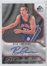2009-10 SP Game Used Significance Auto Ryan Anderson #S-AN Auto 9fy