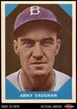 1960 Fleer #11 Arky Vaughan Dodgers / Pirates HOF 8 - NM/MT