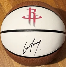 Alperen Şengün Signed Autographed Houston Rockets Logo Basketball PSA/DNA COA 