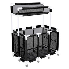 AplusChoice 10 Wheels Replacement Mesh Cover for Pool Storage Bin 424 Gallon