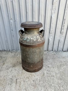 Antique Milk Can with Lid