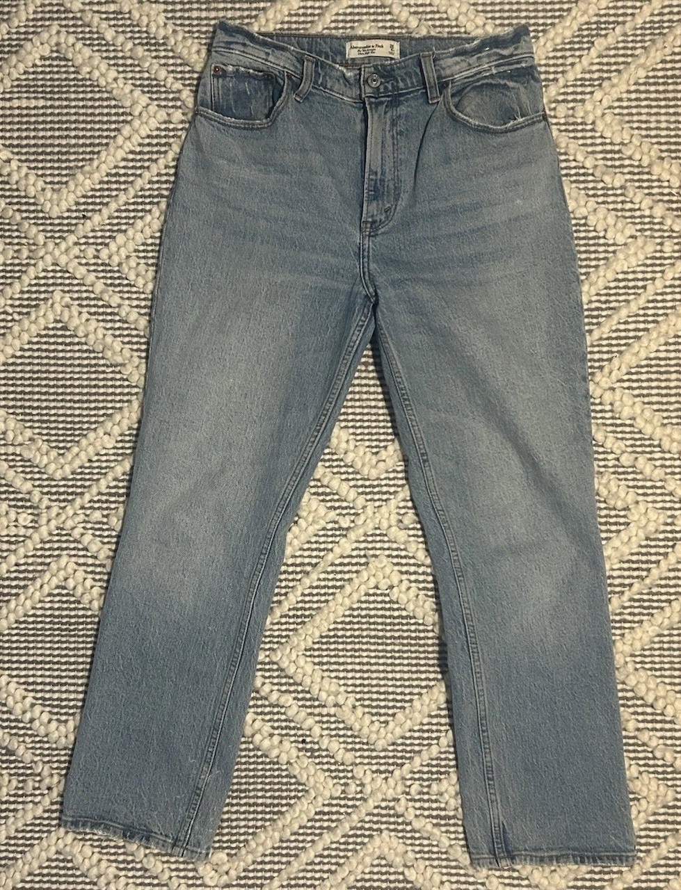 Abercrombie & Fitch '90s Straight Ultra High Rise Blue Jeans Women’s Size 6