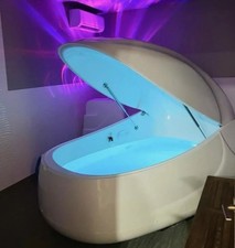 Hoogwaardige float-tank, spa-pod, capsule, salon-/spa-apparatuur, wit/blauw