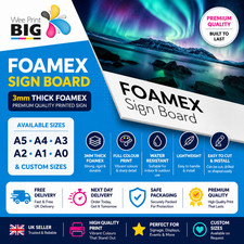 Foamex Sign Foam Board 3mm Printed Full Colour Rigid Plastic Board, Welcome Sign