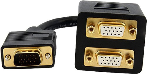 StarTech.com 1 ft. VGA to VGA Splitter Cable - M/F Dual Monitor Video Cable Spli - 第 2/5 張圖片