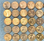 Old U.S. coins lot of 100 Lincoln Wheat Cents, 1950'S - High Grade - FV - UN Co. — photo 7