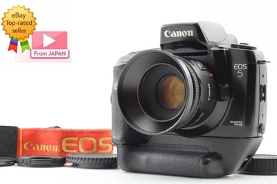 VG-10 [N MINT w/ HOOD] Canon EOS 5 QD A2E Film Camera EF 50mm f1.8 ii Lens JAPAN - Photo 1/4