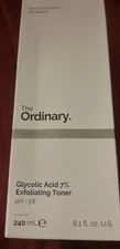 The Ordinary 240ml Glycolic Acid 7% Exfoliating Toner NEW IN BOX