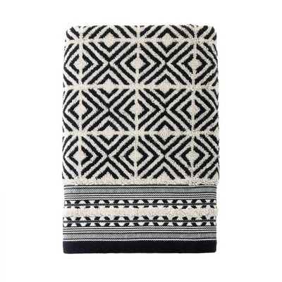SKL Home Diamond Grid 100% Cotton Premium Bath Towel, 600 GSM, Soft & Absorbent,
