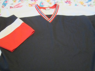 Indiana Knitwear Hockey Jersey - Black/Red/White - XL