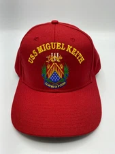 The Corps USS Miguel Keith ESB 5 DCTT Red Baseball Cap Hat One Size