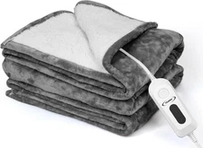 Heated Blanket Electric Throw Blanket- 50''x60'' Heating Blanket Throw 4 Hour...