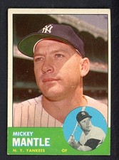 1963 TOPPS #200 MICKEY MANTLE YANKEES NICE MID GRADE 538531 (KYCARDS)