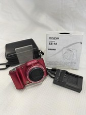 OLYMPUS SZ-14 14.0MP Digital Camera Red Used Tested Excellent