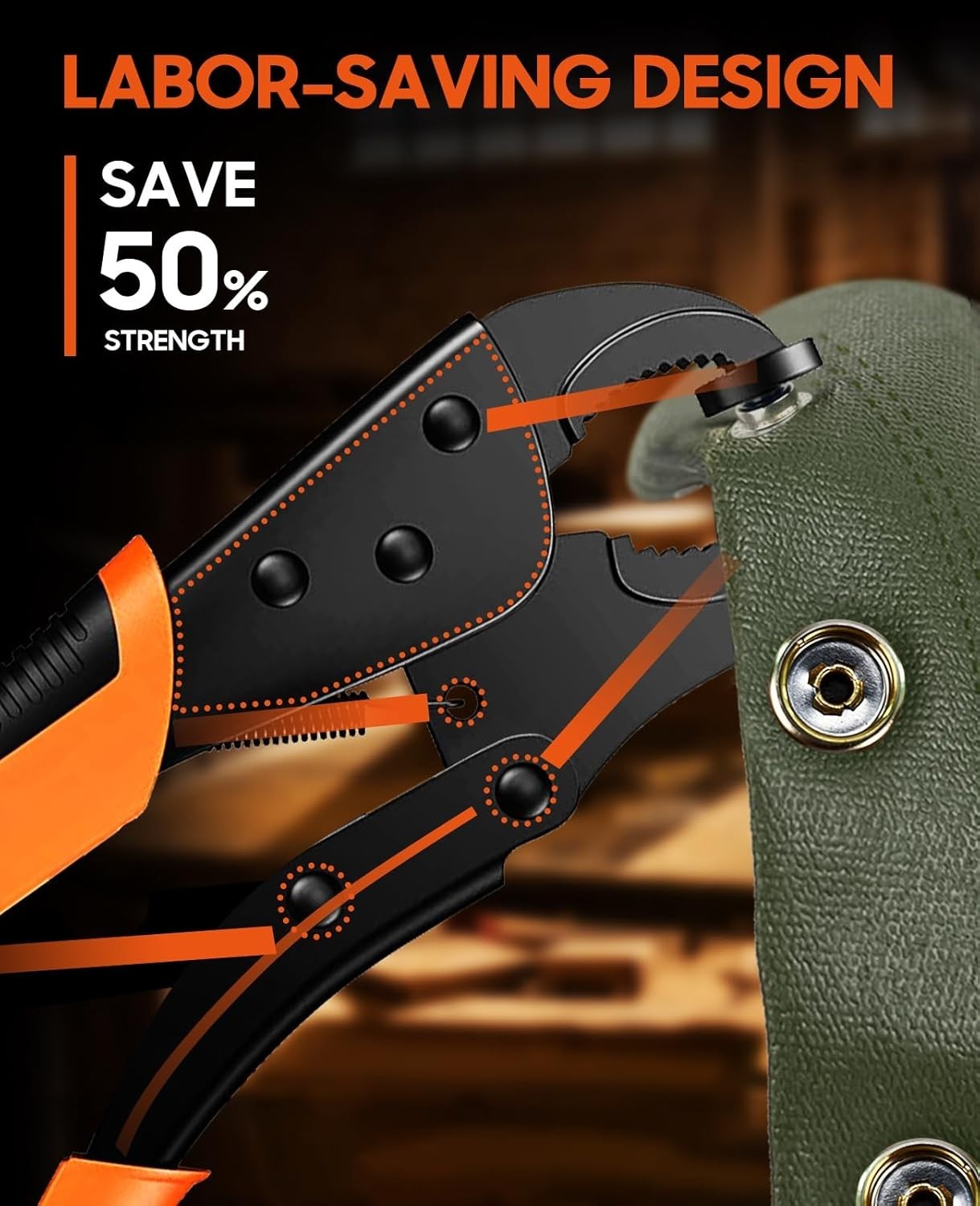 Adjustable Heavy-Duty Snap Fastener with 100 Snaps for Marine Fabric Repairs