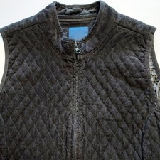 Basic Editions Quilted Corduroy Vest Womens X...