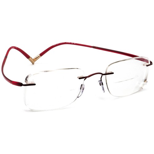 Silhouette Brille 5523 70 3040 Essence Rot Randlos Gestell Austria 50[]17 140 - Bild 1 von 6