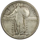 1917-P Type 2 Standing Liberty Quarter VF VERY FINE Cleaned A2968