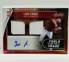 2022 Panini Absolute Baseball /199 Luis Frias #TT2S-LF Rookie Auto Card RC. rookie card picture