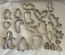 Cookie Cutters Metal Lot Of 20 Vintage - Christmas, Easter, Valentine's Spring 