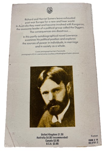 Kangaroo by DH Lawrence paperback 1980 Penguin - Picture 2 of 9