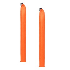 2 Pcs 40x5 Inch Oxford Cloth Tripod Monopod Case Bag with Drawstring, Orange