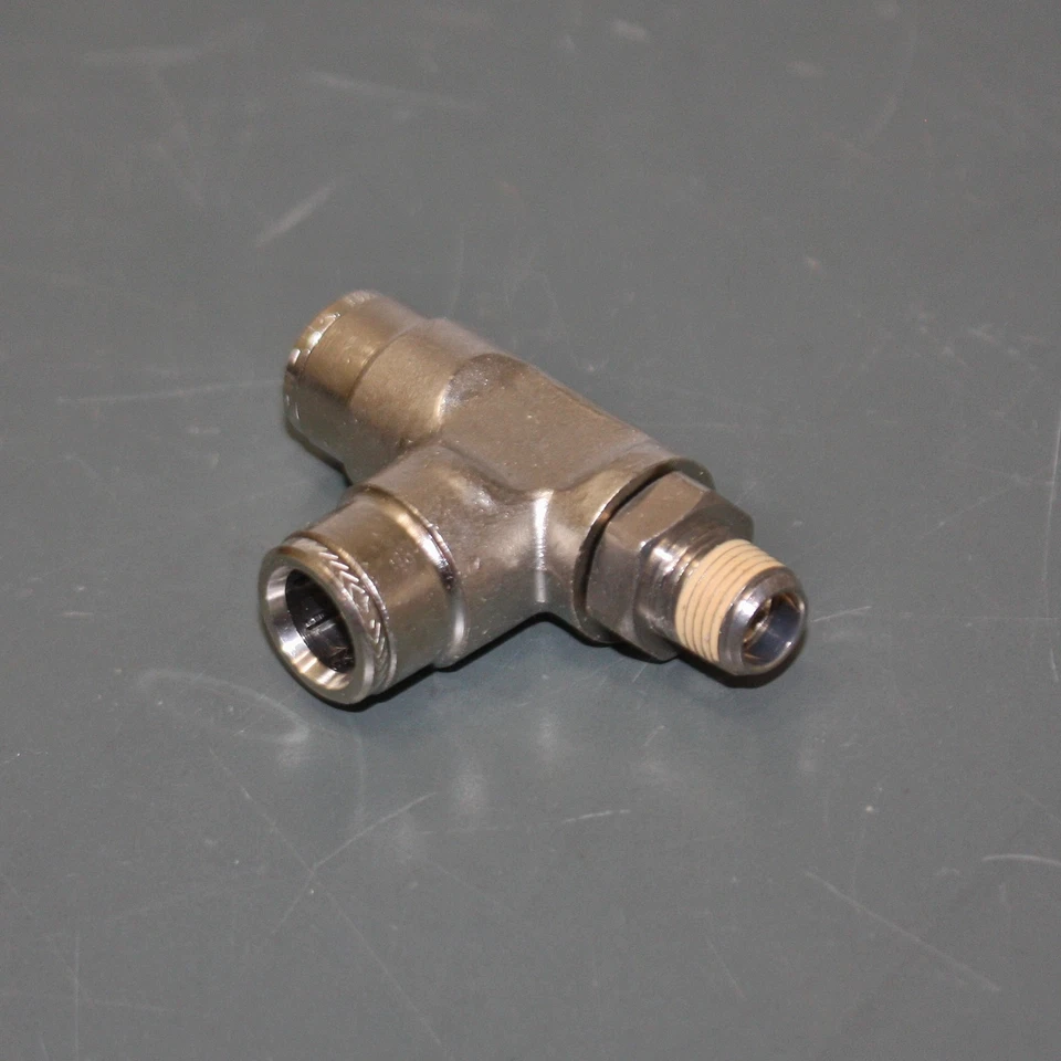 (10) IMI Norgren Swivel Tee Fitting 124680618, 1/8" NPT x 3/8", Push to Connect - Image 3 of 4