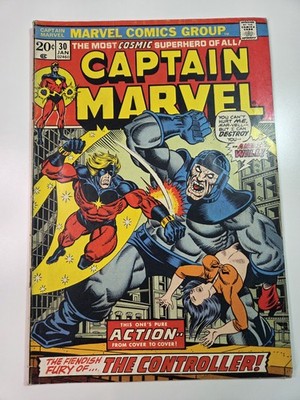 Captain Marvel #30 - Bronze Age Marvel 1974 - VG/FN
