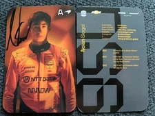 Nolan Siegel 2025 Indy 500 Signed Car Promo Hero Card Indianapolis