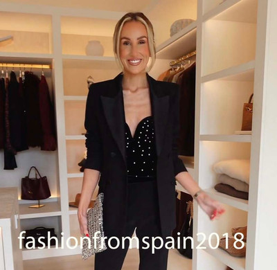 ZARA NEW WOMAN TAILORED TUXEDO BLAZER JACKET BLACK XS-XL 9320/597