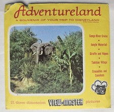 Vintage 1956 Disneyland Adventureland Souvenir View Master Packet D853 Complete