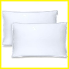 Pillow Sham Covers 1800 Ultra-Soft Set of 2 Standard, White 1800 Ultra-Soft...