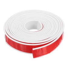U-Shape Edge Banding, 16.4ft TPE Flexible Furniture Edge Protector 32mm, White
