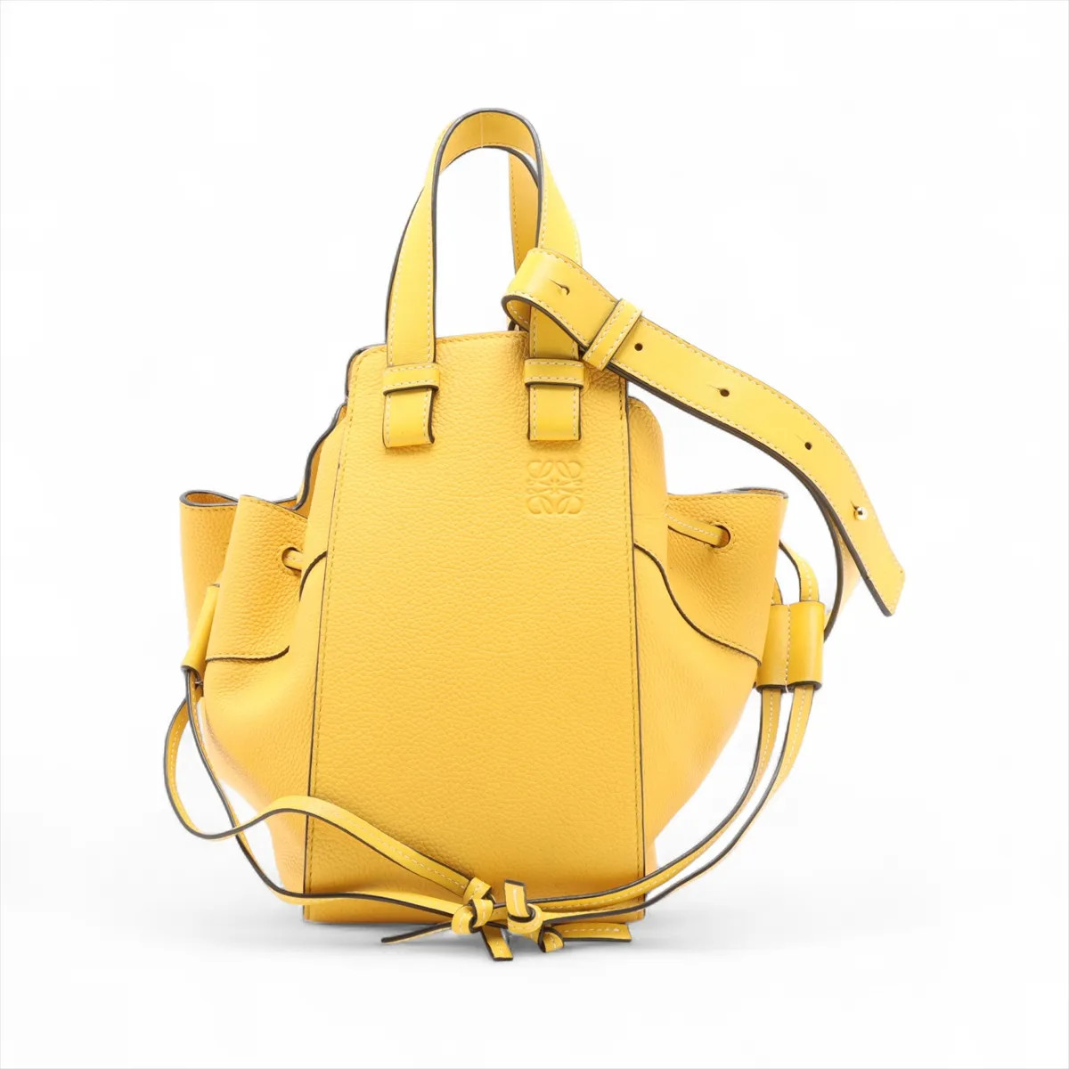 Loewe Hammock Drawstring small Leather 2 Way Handbag Yellow | eBay