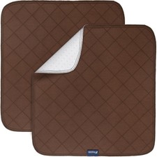 Waterproof Chair Pads for Incontinence 22" x 21", 4 Pack 22x21 Inch, Brown