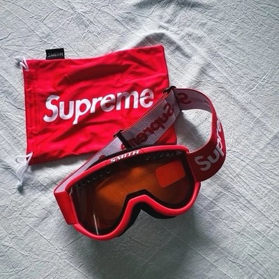 Supreme Smith Ski Snowboard Goggles Red FW15 Rare Streetwear Collab