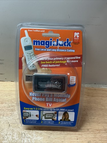 MagicJack A921 USB Phone Jack Local & Long Distance SEALED NEW