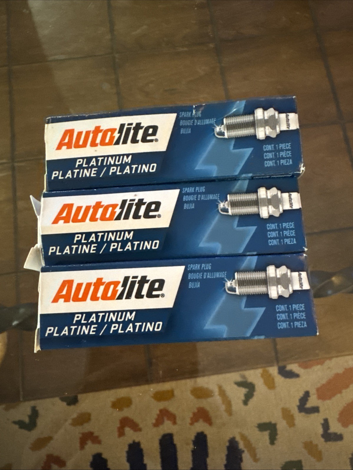 Autolite Platinum Spark Plugs 3 Count AP5224 New